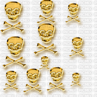 emo scene skulls - Animovaný GIF zadarmo