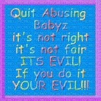 Babyz Abuse PSA Poster - фрее пнг