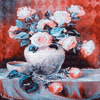soave background animated vintage flowers rose - Gratis geanimeerde GIF