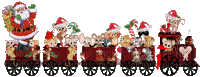 Christmas Train - Бесплатни анимирани ГИФ