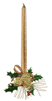 candle-christmas-gold - 免费PNG