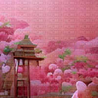 Pink Japanese Background - Free PNG