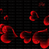 fond,GIF, animation, noir, rouge, coeur,Pelageya - Gratis geanimeerde GIF