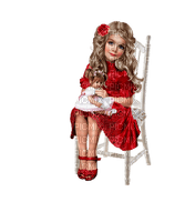 Kaz_Creations  Colours Colour-Girls Child On Chair - δωρεάν png