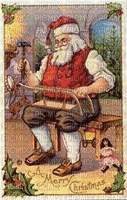 Weihnachtsmann, Werkstatt, Vintage - Animovaný GIF zadarmo