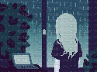 rain pixel - Zdarma animovaný GIF