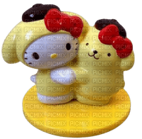 hello kitty and pompompurin - gratis png