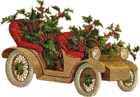 vintage Christmas car deco susnhine3 - δωρεάν png