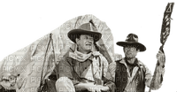 Western ( John Wayne et Stuart Whitman  ) - Free PNG