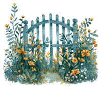 watercolor fence Bb2 - 免费PNG