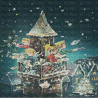 kikkapink winter vintage background christmas gif - Ingyenes animált GIF
