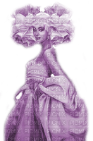 Y.A.M._Art Fantasy woman girl purple - PNG gratuit