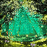 Enchanted Fantasy Forest - GIF animé gratuit