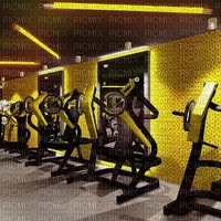 Yellow Gym Background - png gratis
