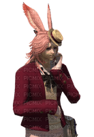 cute pink bunny boy - Free PNG