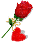 rose je t'aime - Darmowy animowany GIF