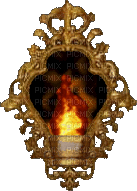 Fire.flame.mirror.magic.Gold.Victoriabea - GIF animado grátis