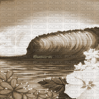 Y.A.M._Summer background flowers sea sepia - GIF animate gratis