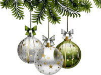 Kaz_Creations Christmas Deco Baubles Ornaments - Free PNG