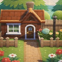 Animal Crossing House - nemokama png