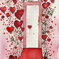 Valentines Door - zdarma png
