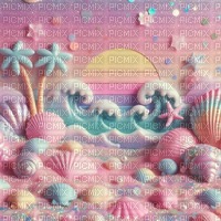 Pink Pastel Beach - фрее пнг