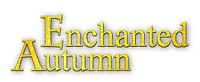 soave text autumn enchanted fantasy yellow - 免费PNG