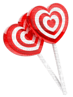 Lollipops.Hearts.White.Red - kostenlos png