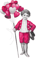 soave  vintage valentine boy children - фрее пнг