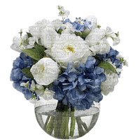 Hydrangeas and Roses - nemokama png
