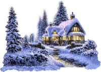 loly33 paysage hiver noel - бесплатно png