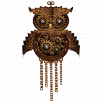 owl, steampunk - ücretsiz png