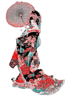 kikkapink woman asian oriental umbrella - png grátis