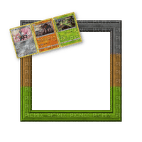 Small Grey/Brown/Green Frame - nemokama png