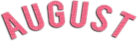 soave text august pink - PNG gratuit