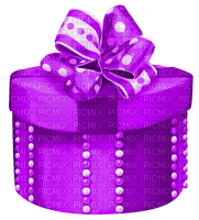 Gift.Box.White.Purple - png gratis