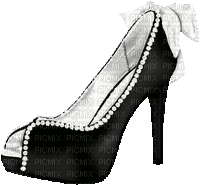 soave deco shoe fashion animated black white