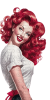 woman red vintage - 無料png