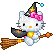 hello kitty witch - Free animated GIF