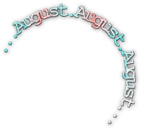 soave text august pink teal - png gratis