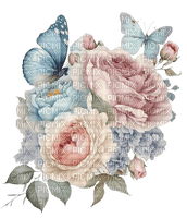 pastel roses Bb2 - безплатен png