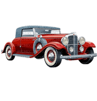 vintage red car Bb2 - бесплатно png