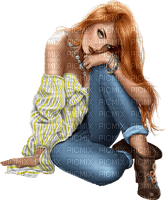 Woman with jeans. Leila - kostenlos png
