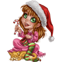 Girl, Christmas. Leila - png gratis