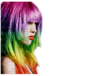 woman purple hair bp - besplatni png