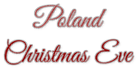 Christmas Text Poland Red - Bogusia - ücretsiz png