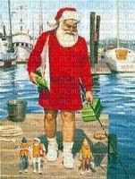 Santa fishing bp - darmowe png