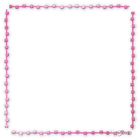 soave frame vintage border dots art deco pink