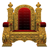 Throne Gold India - Free animated GIF