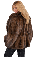 kvinna i påls-----woman in fur - Бесплатни анимирани ГИФ